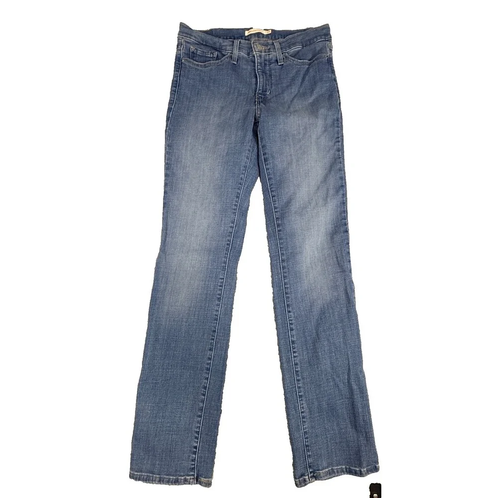 Levi's‎ 314 Shaping Straight Women's Jeans W29 L32 Blue Mid Rise Stretch Denim